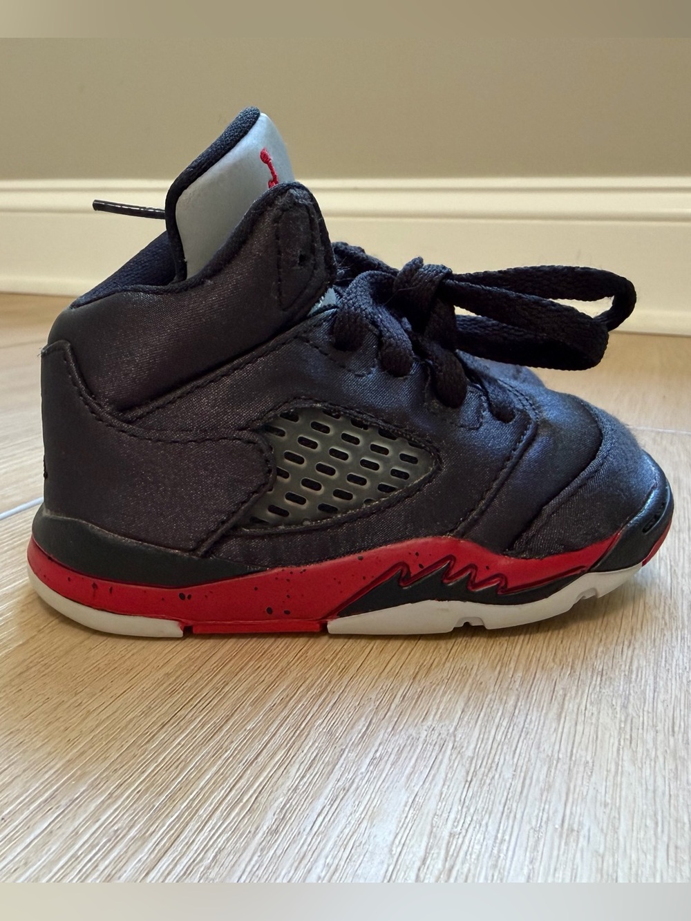Jordan 5 Retro Satin Bred Sneakers Toddler 5C